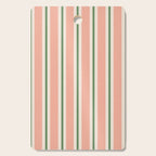Classic Stripes - peach green Cutting Board Gallery Image 1