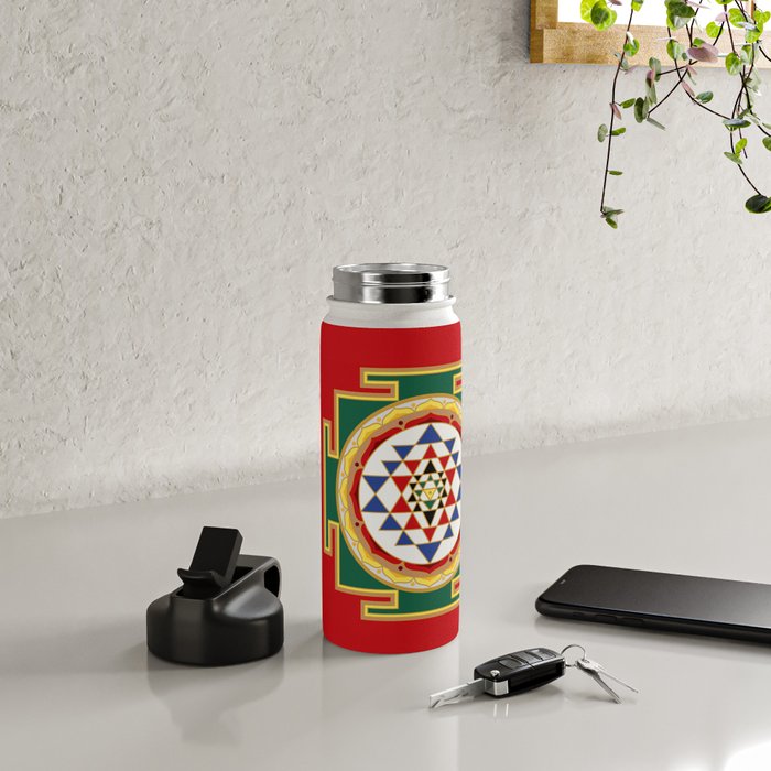 Sri Yantra colored Water Bottle Gallery Image 4