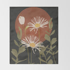 Abstract Florals 4 Throw Blanket Gallery Image 2