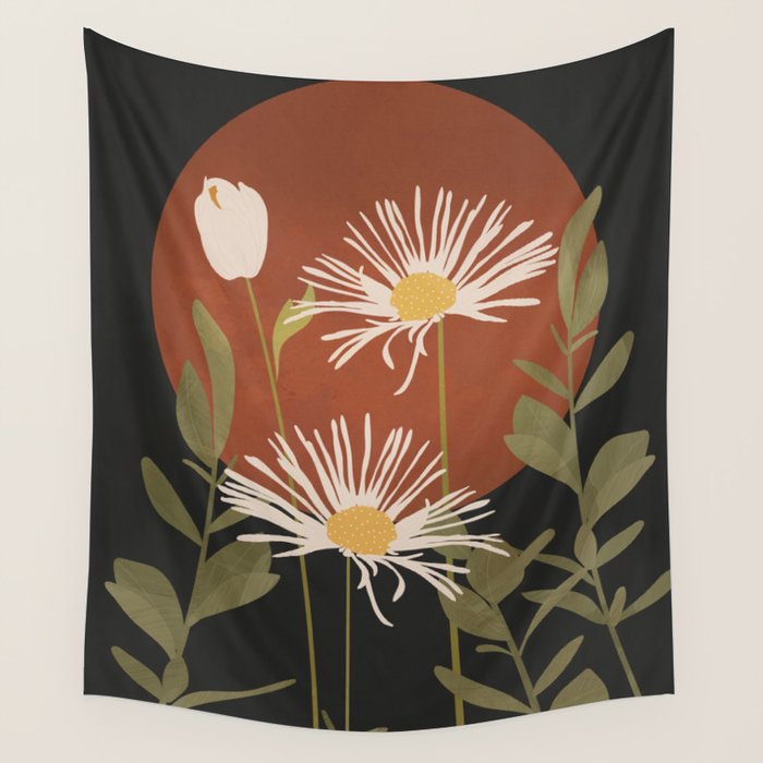 Abstract Florals 4 Wall Tapestry Gallery Image 1