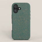 William Morris Middlemore Green Moss Gold Pattern iPhone Case Gallery Image 1