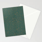William Morris Middlemore Green Moss Gold Pattern Stationery Card Gallery Image 2