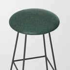 William Morris Middlemore Green Moss Gold Pattern Stool Gallery Image 2