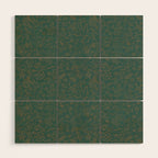 William Morris Middlemore Green Moss Gold Pattern Wood Wall Art Gallery Image 1