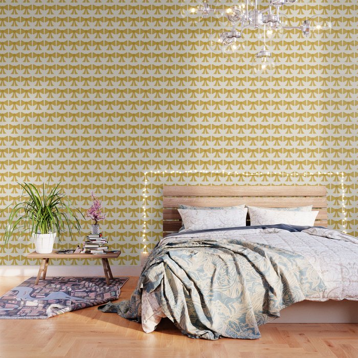 Vintage Bows VIII Yellow Wallpaper Gallery Image 1