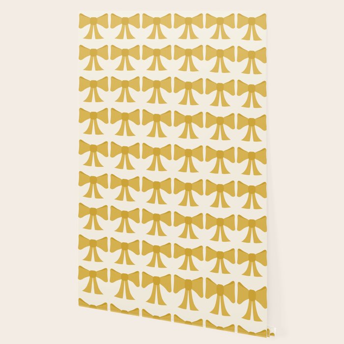 Vintage Bows VIII Yellow Wallpaper Gallery Image 2