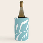 Botanical leaf- skyblue Wine Chiller Gallery Image 3