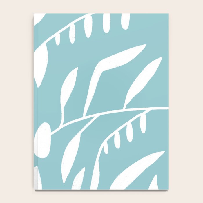 Botanical leaf- skyblue Notebook Gallery Image 4
