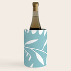 Botanical leaf- skyblue Wine Chiller Gallery Image 2