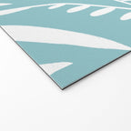 Botanical leaf- skyblue Welcome Mat Gallery Image 2