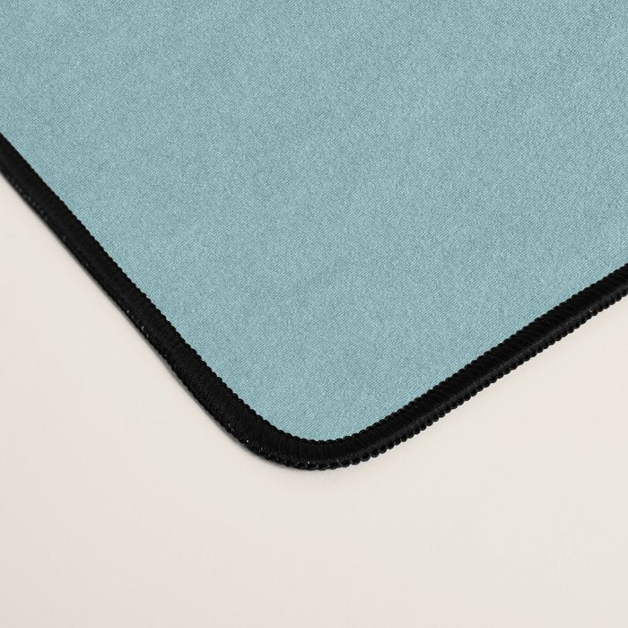 Botanical leaf- skyblue Desk Mat Gallery Image 4