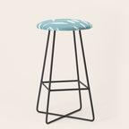 Botanical leaf- skyblue Stool Gallery Image 1