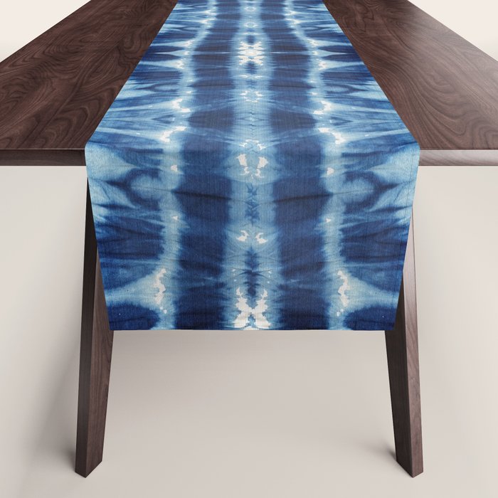 Tie Dye Blues Twos Table Runner Gallery Image 1