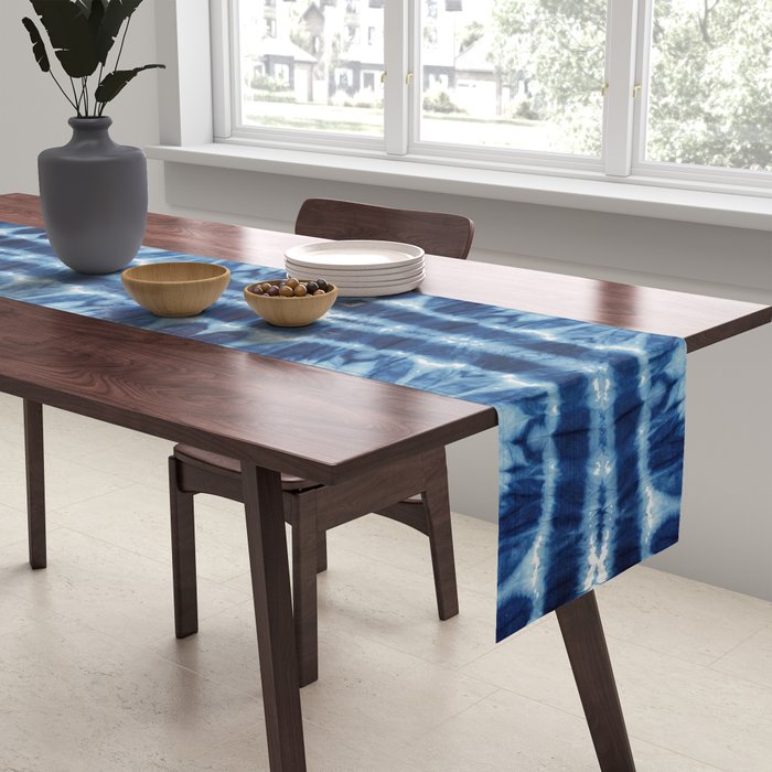 Tie Dye Blues Twos Table Runner Gallery Image 2