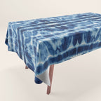 Tie Dye Blues Twos Tablecloth Gallery Image 1