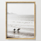 Surfer Black and White Serving Tray Gallery Image 1