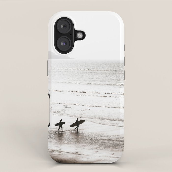 Surfer Black and White iPhone Case Gallery Image 1