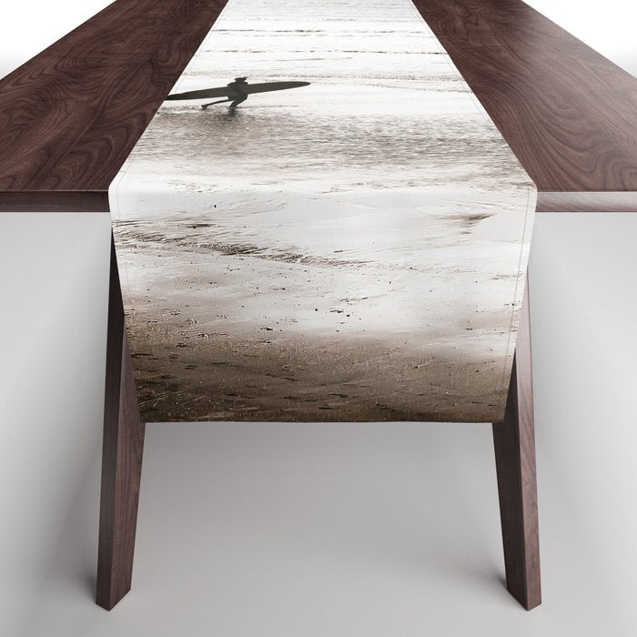 Surfer Black and White Table Runner Gallery Image 1
