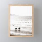 Surfer Black and White Mini Art Print Gallery Image 1
