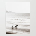 Surfer Black and White Poster Gallery Image 4