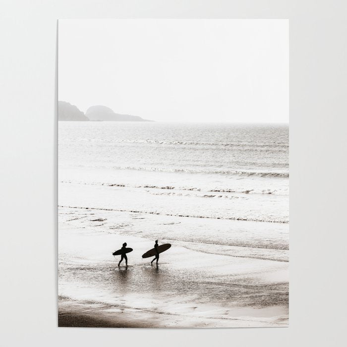 Surfer Black and White Poster Gallery Image 4