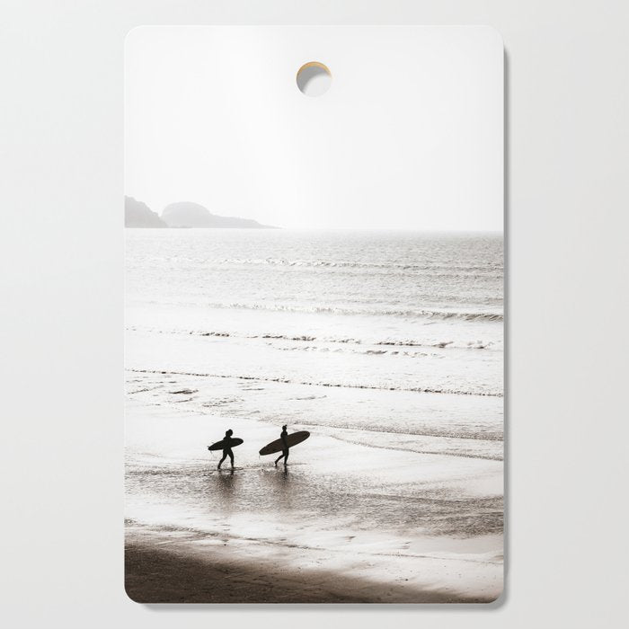 Surfer Black And White Cutting Board Gallery Image 1