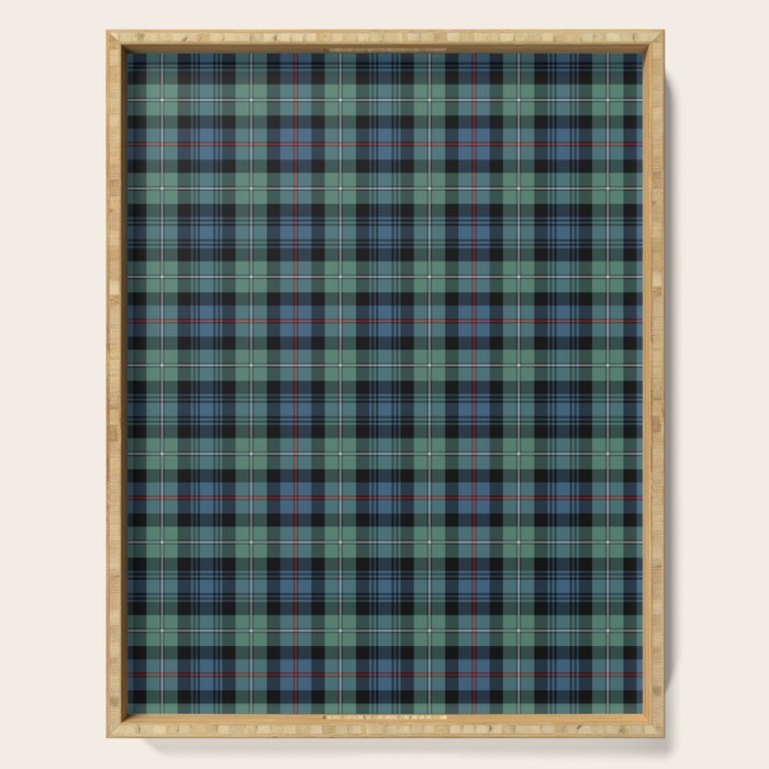 Clan Mackenzie Ancient Tartan Serving Tray Gallery Image 1