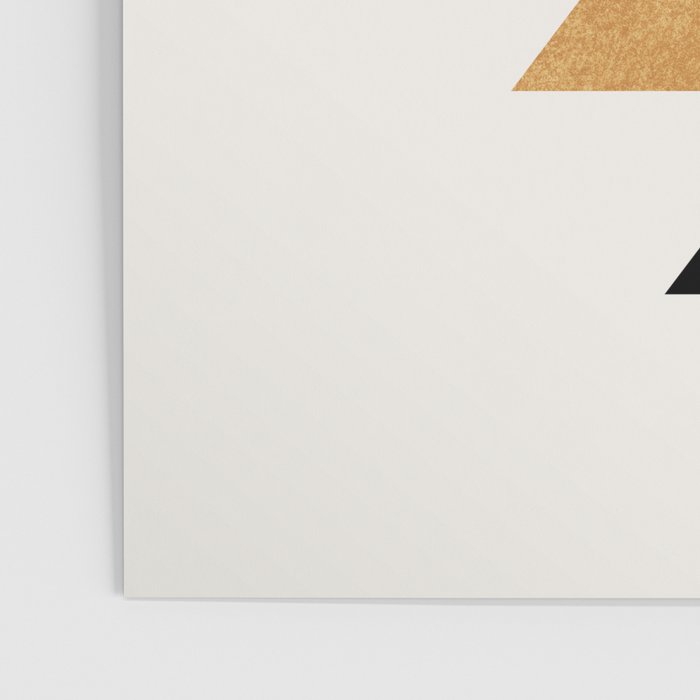 Aztec Graphic - Gold Gray Poster Gallery Image 3