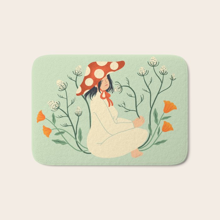 Mushroom Afternoon Bath Mat Gallery Image 1