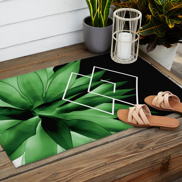 Agave geometrics III Outdoor Rug Gallery Image 2
