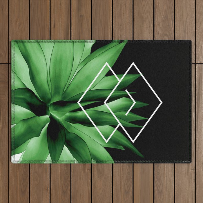 Agave geometrics III Outdoor Rug Gallery Image 1