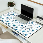 Blue flowers | Watercolor Pattern Desk Mat Gallery Image 2