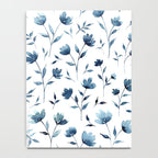 Blue flowers | Watercolor Pattern Notebook Gallery Image 4