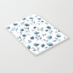 Blue flowers | Watercolor Pattern Notebook Gallery Image 3