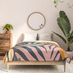 Abstract organic nature plant leaf art pattern Comforter Gallery Image 3