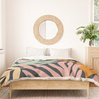 Abstract organic nature plant leaf art pattern Duvet Cover Gallery Image 3