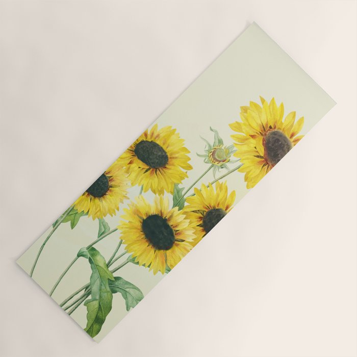Sunflowers Yoga Mat Gallery Image 1