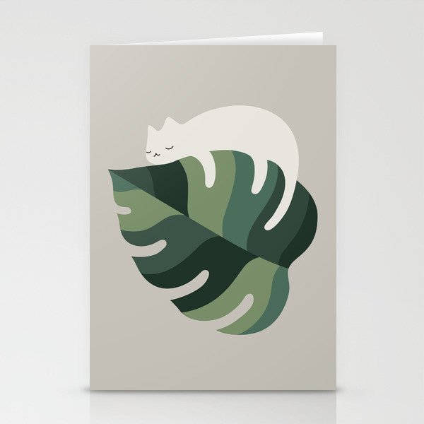Cat and Plant 10 Stationery Card Gallery Image 2