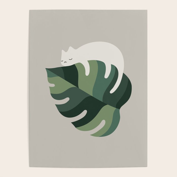 Cat and Plant 10 Poster Gallery Image 4