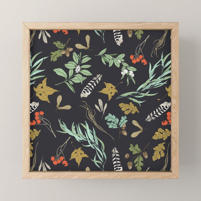 Boho vintage nature Mini Art Print Gallery Image 1