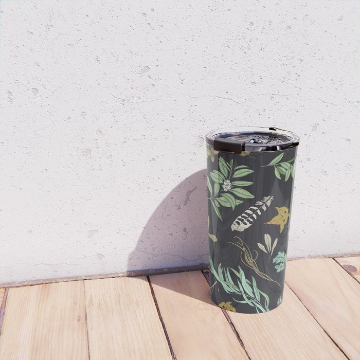 Boho vintage nature Travel Mug Gallery Image 4