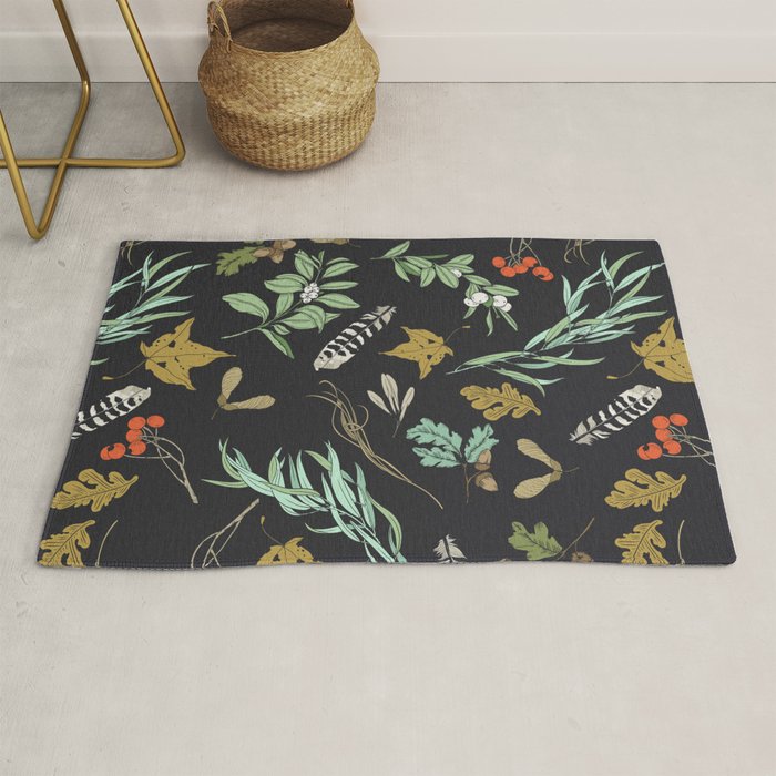 Boho vintage nature Rug Gallery Image 1