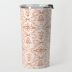 Spring Toile Print in Orange Travel Mug Gallery Image 2