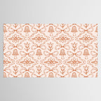 Spring Toile Print in Orange Tablecloth Gallery Image 2