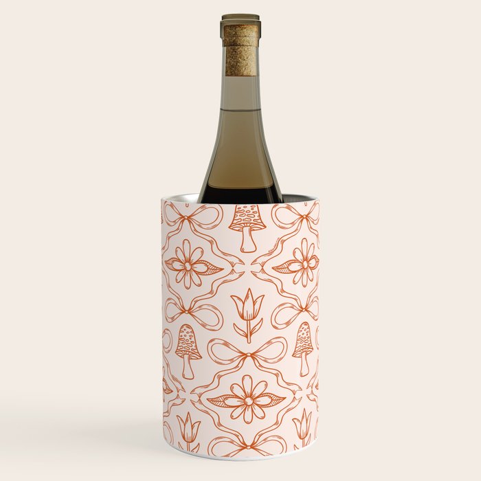 Spring Toile Print in Orange Wine Chiller Gallery Image 2