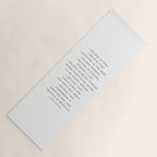 I Believe In Pink. I Believe That Laughing Is the Best Calorie Burnerâ¦ -Audrey Hepburn Yoga Mat Gallery Image 1