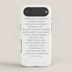 I Believe In Pink. I Believe That Laughing Is the Best Calorie Burnerâ¦ -Audrey Hepburn iPhone Case Gallery Image 2