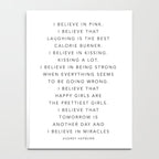 I Believe In Pink. I Believe That Laughing Is the Best Calorie Burnerâ¦ -Audrey Hepburn Notebook Gallery Image 4