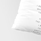 I Believe In Pink. I Believe That Laughing Is the Best Calorie Burnerâ¦ -Audrey Hepburn Pillow Sham Gallery Image 4