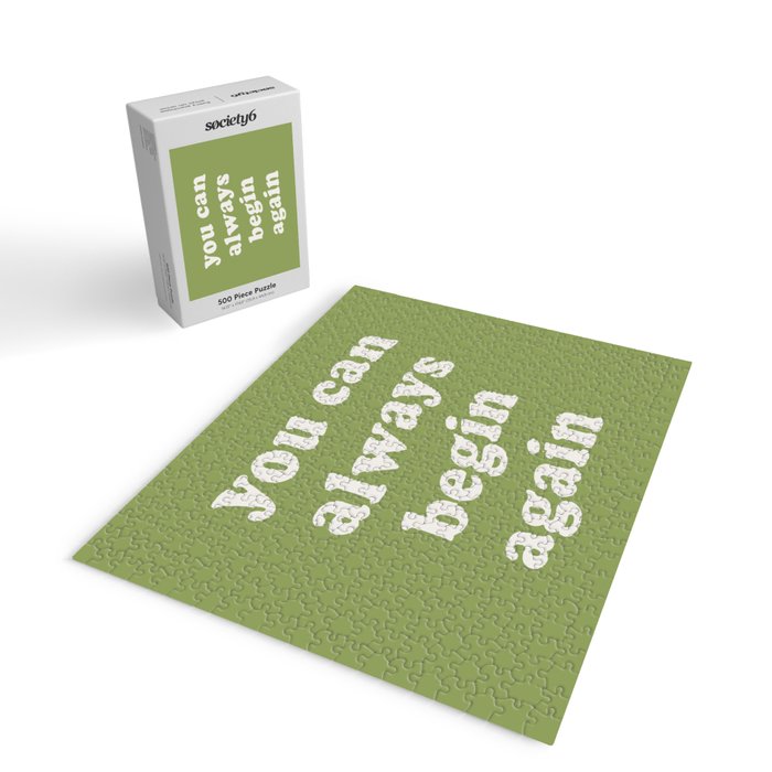 Begin Again Green Jigsaw Puzzle Gallery Image 2